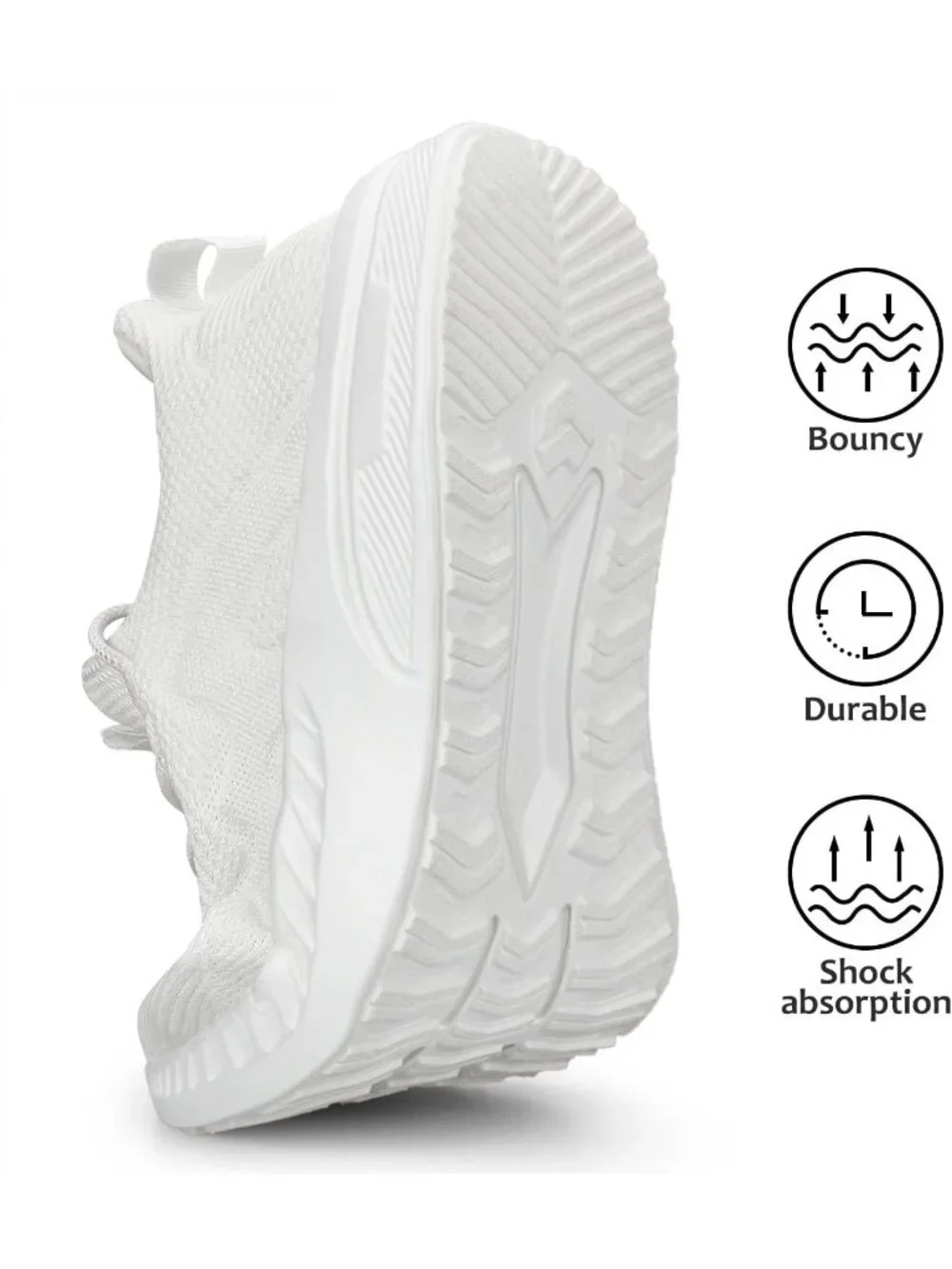🆕Women's All White Running Shoes Non Slip Gym Tennis Walking Workout Sneakers